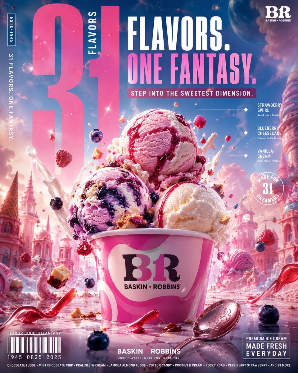 BASKIN ROBBINS — “31 FLAVORS. ONE FANTASY.” ULTRA-PREMIUM GLOBAL FMCG CAMPAIGN […