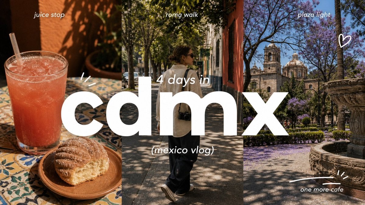 Create a 9:16 image in the "Clean Triptych Travel Vlog Thumbnail" style. Subject… (2)