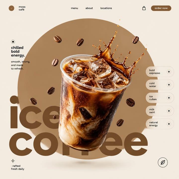 [Matcha Latte] STYLE & ART DIRECTION: Modern minimalist food advertising aesthet…