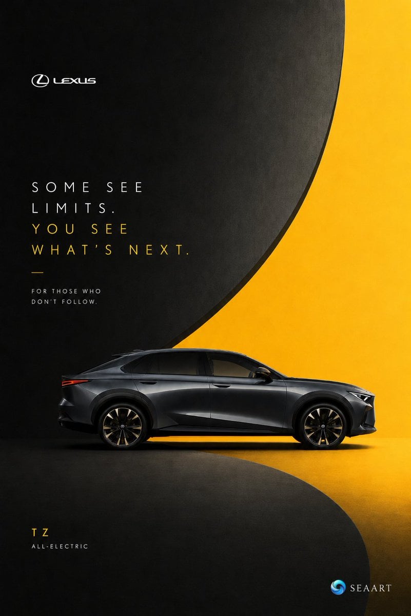Create an ultra-premium conceptual automotive campaign poster for [AUTOMOTIVE BR… (4)