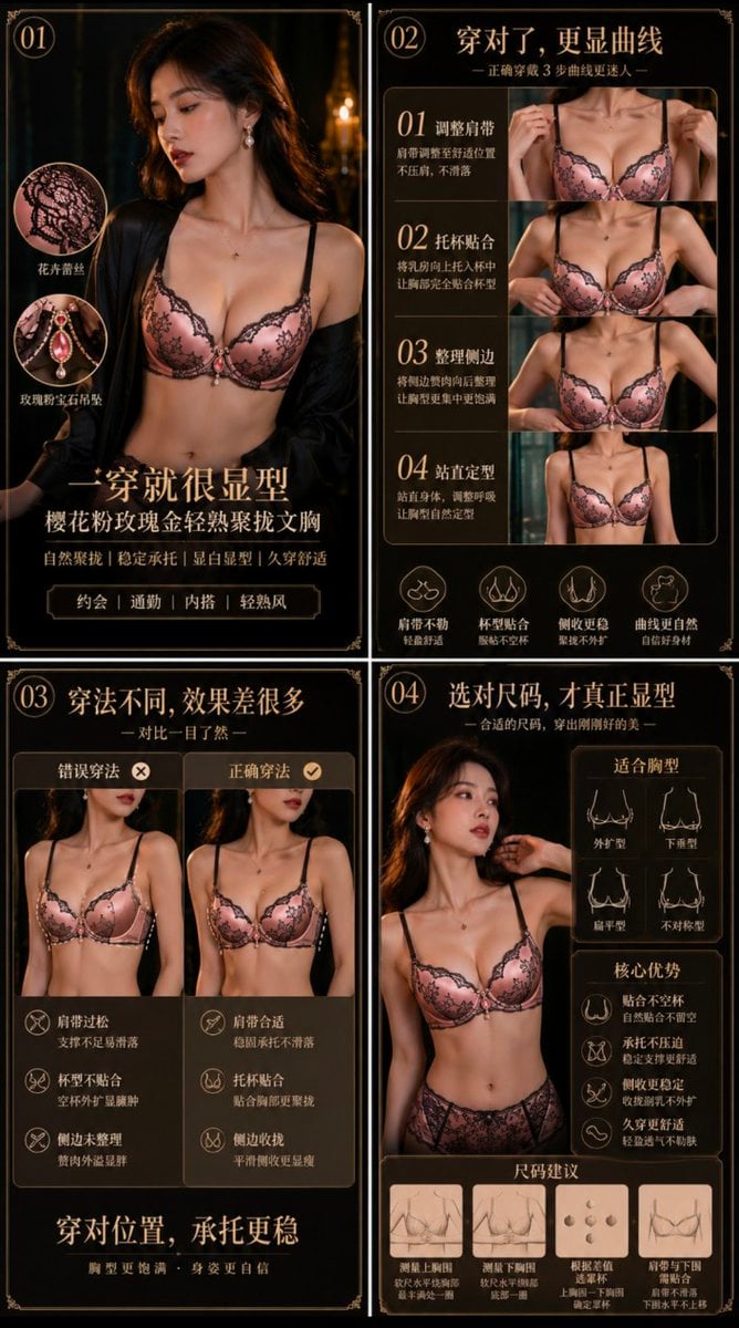 Product: Midnight black luxury satin set, subtle lace details, premium black-and… (2)