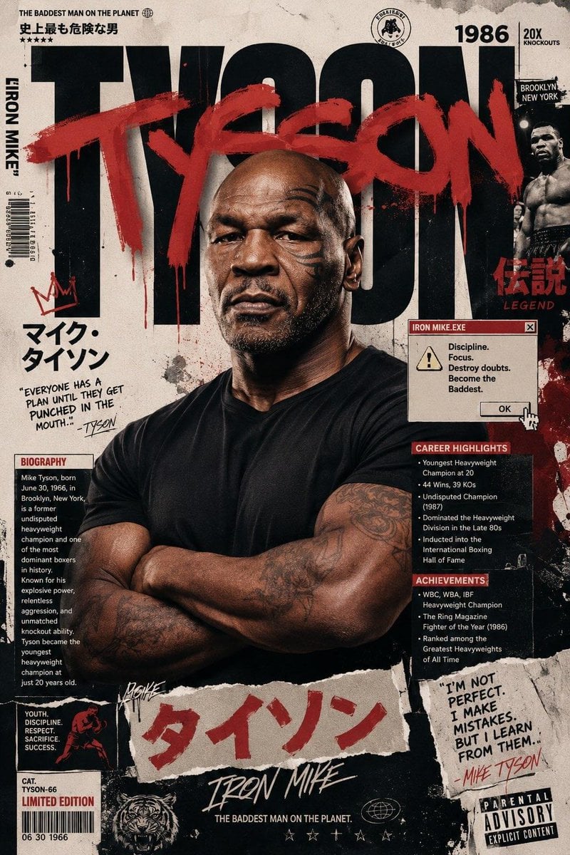 Create an ultra-premium modern Japanese street-art editorial poster featuring [A…