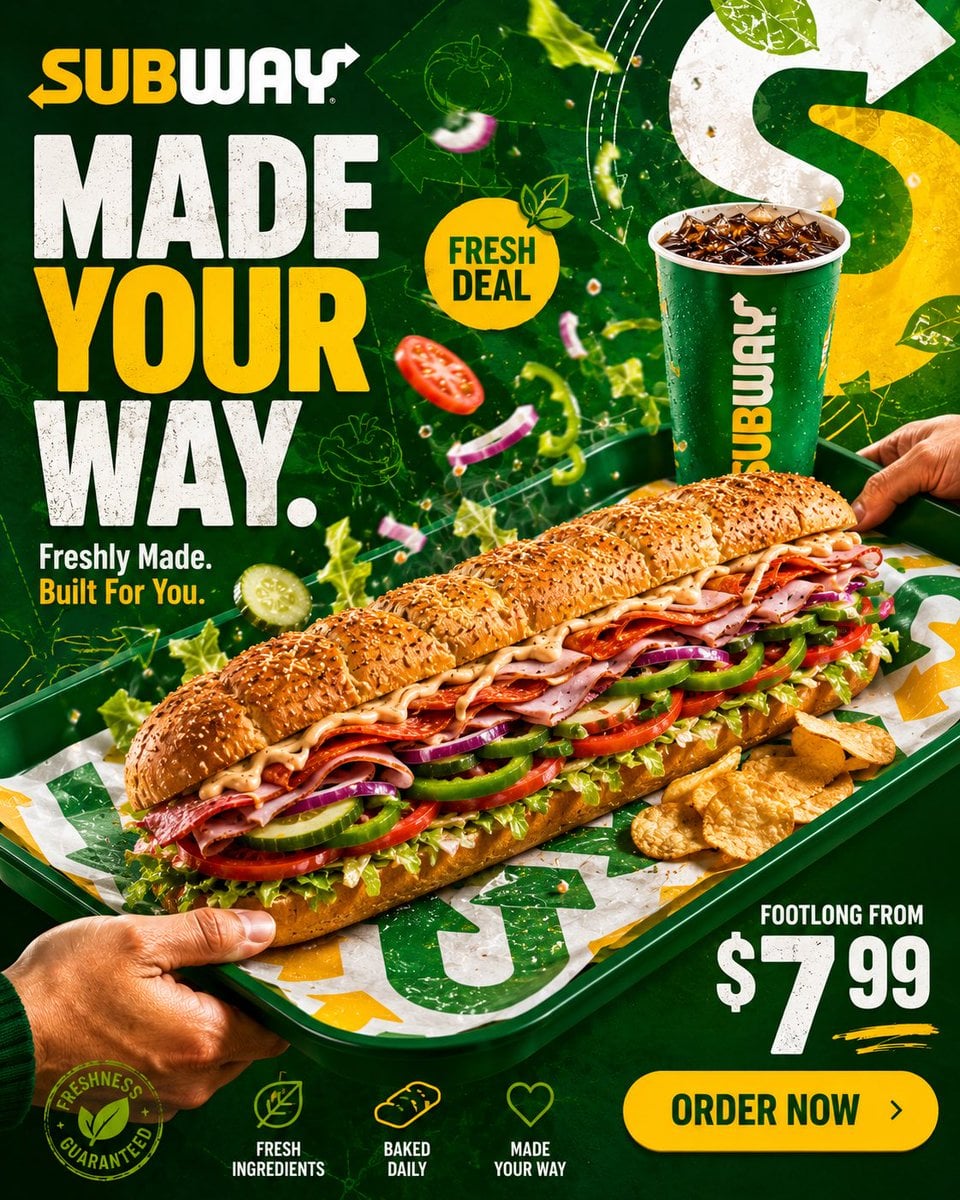 [Brand Name: SUBWAY] [Campaign Name: EAT FRESH.] FORMAT Ultra-Premium Fast Food …