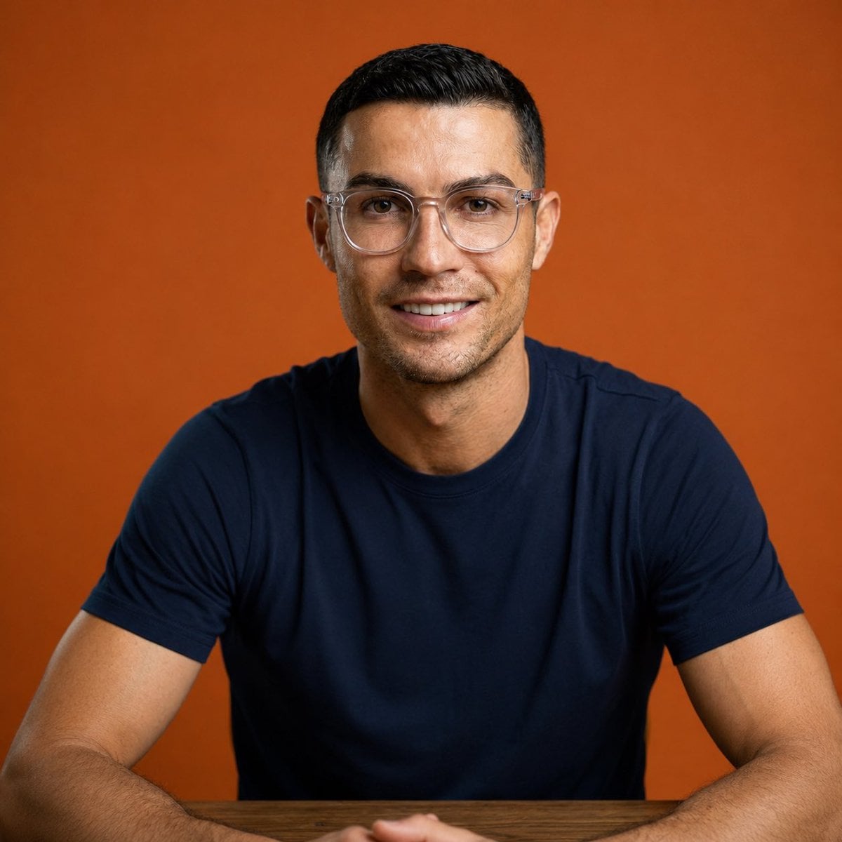 (Orange Background Male Portrait) Ultra-realistic professional studio headshot o… (1)