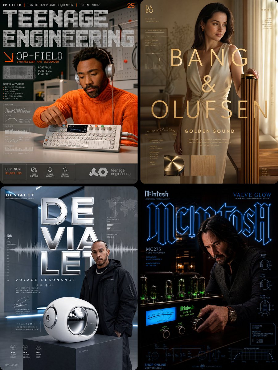 [Brand Name: Teenage Engineering] × [Hero Subject: Donald Glover] — [Campaign Na…