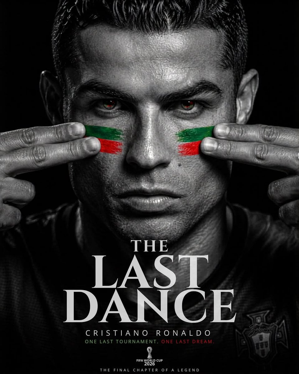Ultra-realistic FIFA World Cup 2026 poster, dramatic black-and-white cinematic p…