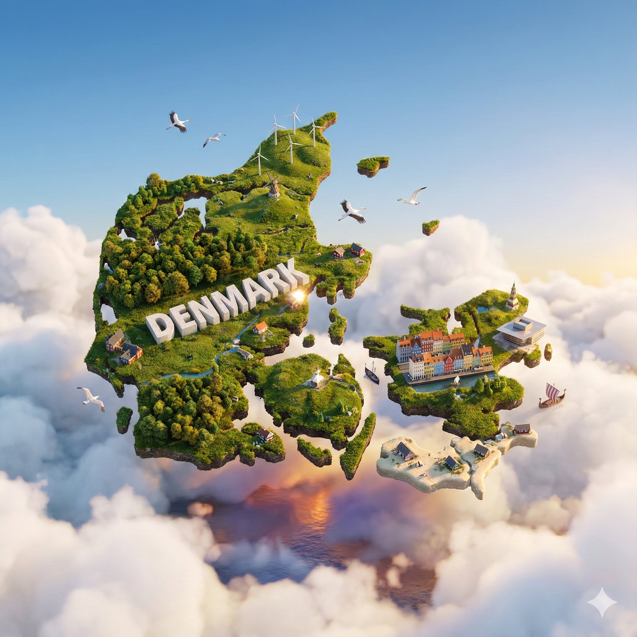 Digital Poster of a Floating Miniature Island World Shaped Like [COUNTRY] (4)؛ محتوای مرتبط هوش مصنوعی در Axeto