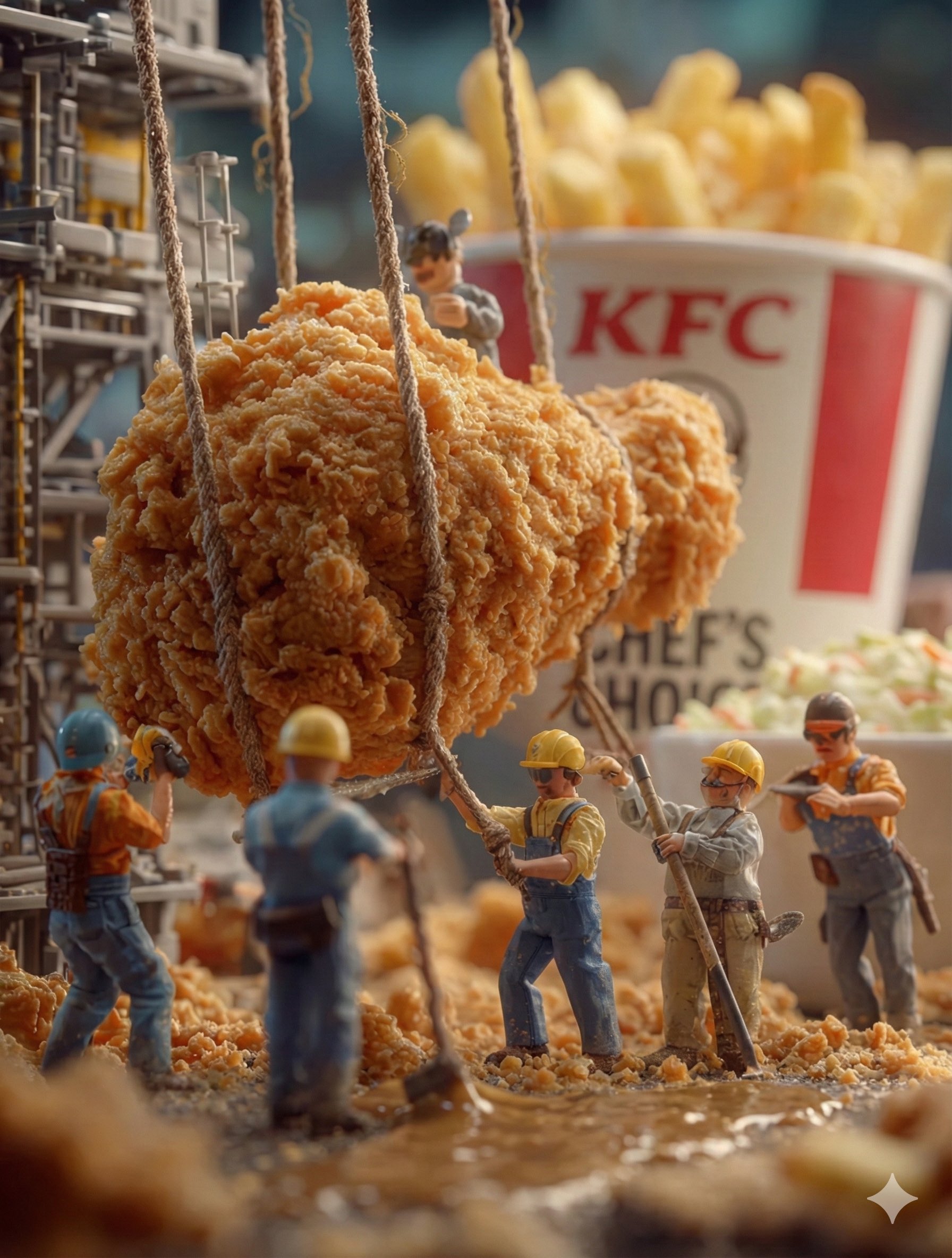 Miniature Worlds & Macro Food (1)؛ عکس ساخته‌شده با هوش مصنوعی و پرامپت فارسی در Axeto