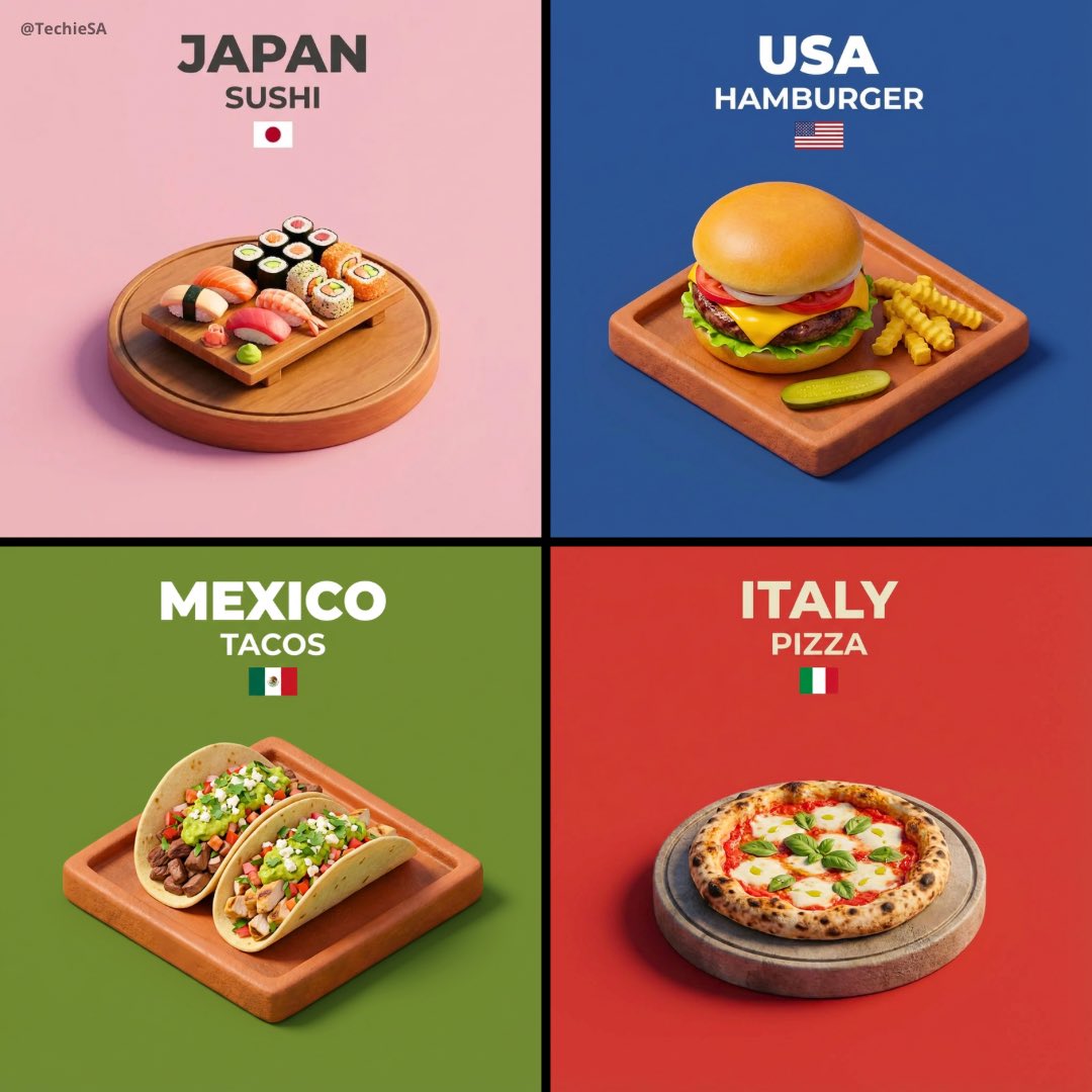 NANO BANANA PRO's 3D National Dishes؛ محتوای مرتبط هوش مصنوعی در Axeto