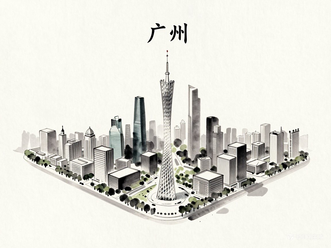 Modern Minimalist Colorful Chinese Ink City Illustration (2)؛ محتوای مرتبط هوش مصنوعی در Axeto
