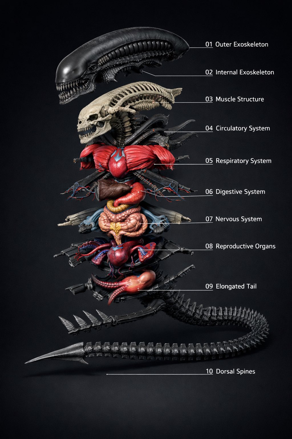 Anatomical Exploded View Image (1)؛ عکس ساخته‌شده با هوش مصنوعی و پرامپت فارسی در Axeto