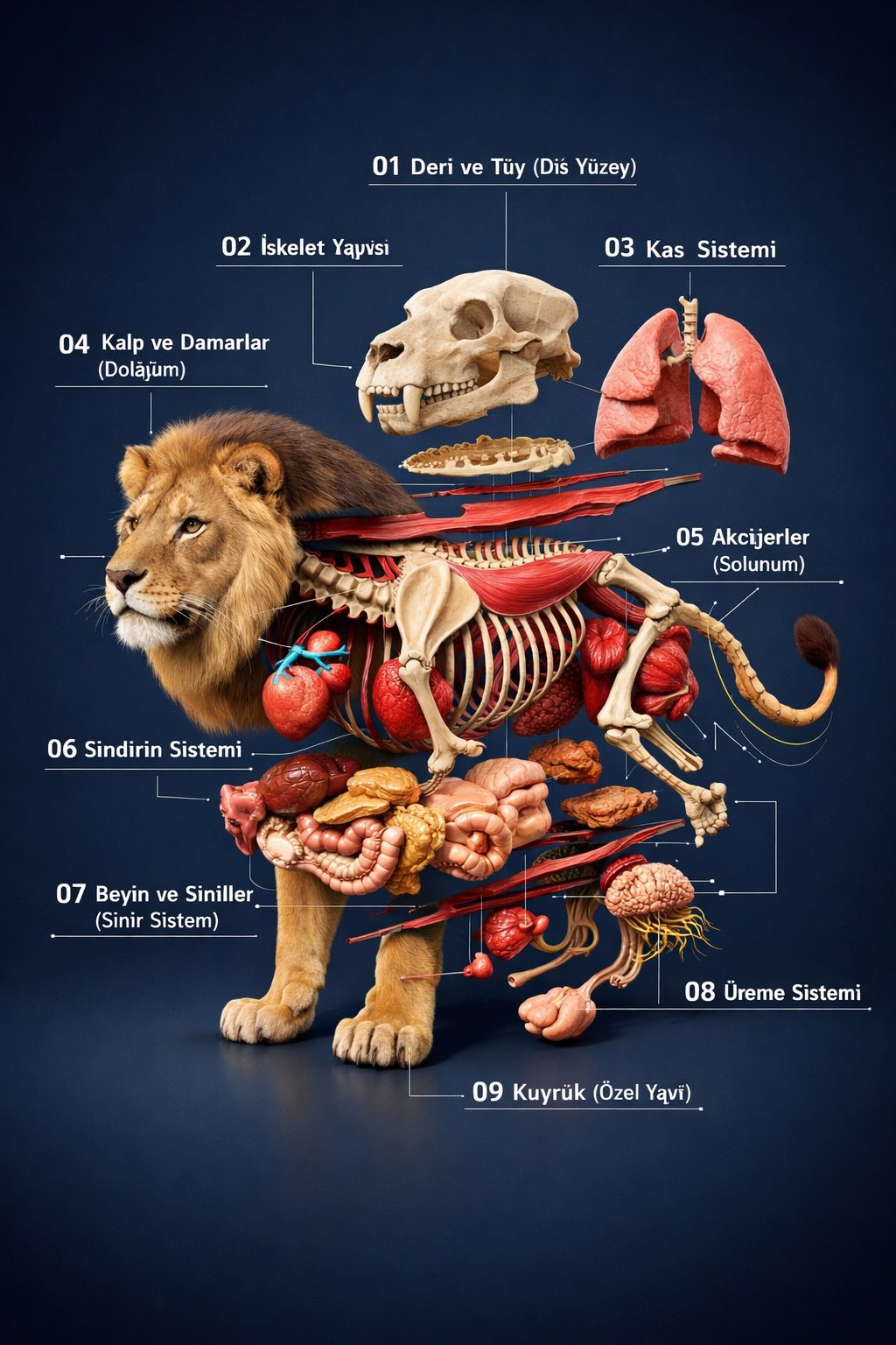 Anatomical Exploded View Image (2)؛ عکس ساخته‌شده با هوش مصنوعی و پرامپت فارسی در Axeto