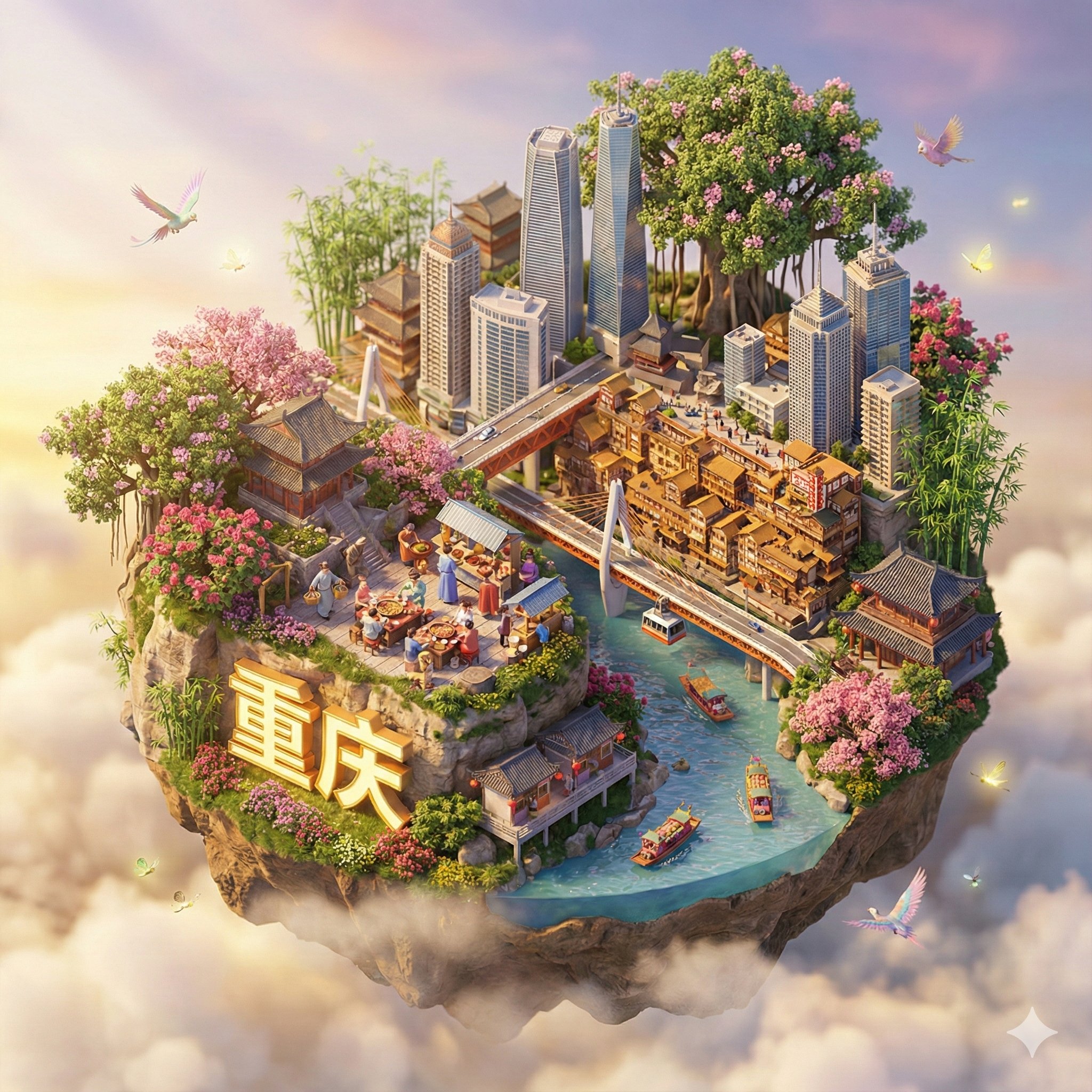 Floating Miniature Dream City؛ محتوای مرتبط هوش مصنوعی در Axeto