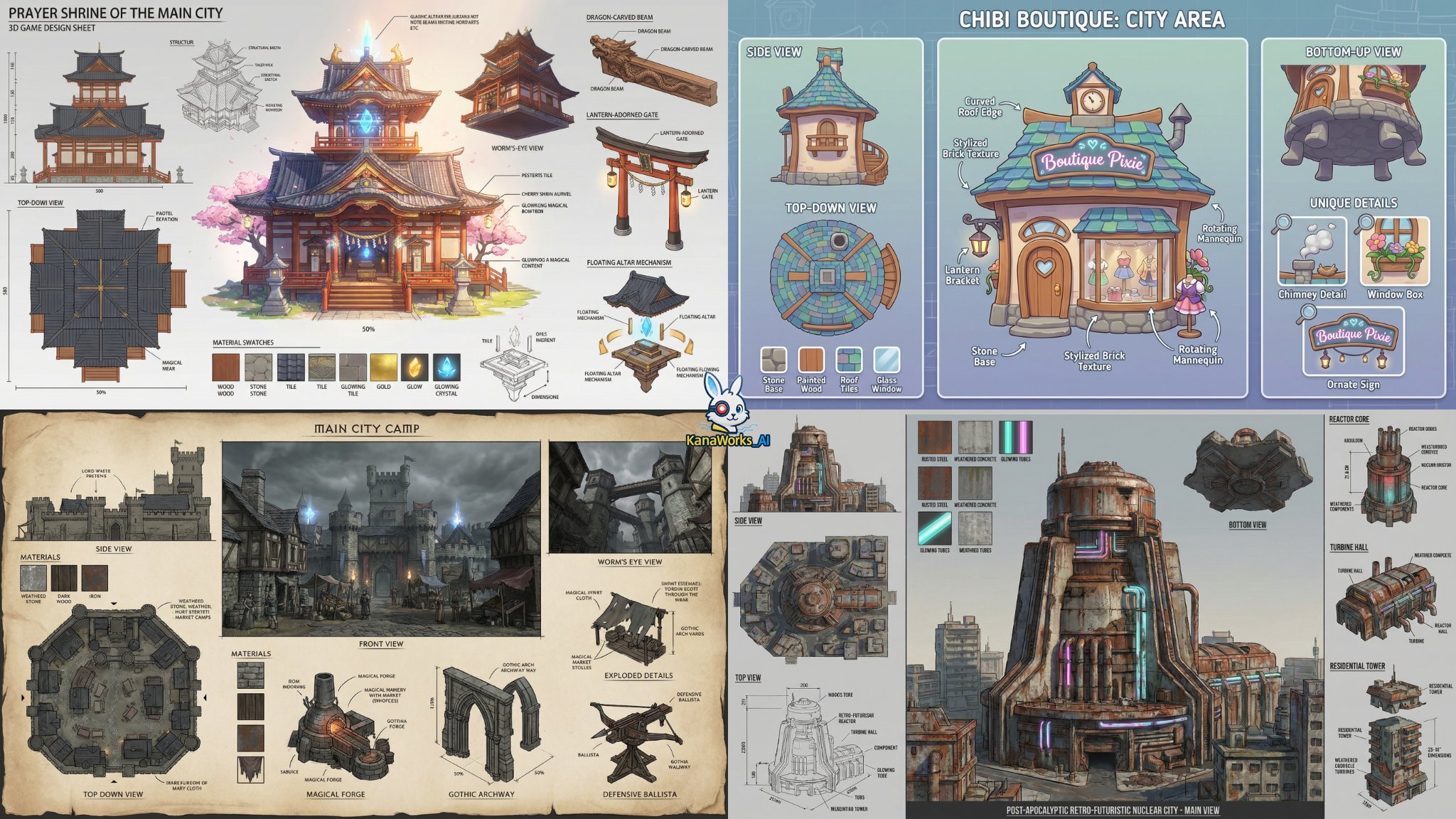 AI-aided Game Development Concept Art – Nano Banana Pro – Prompt Share 54؛ محتوای مرتبط هوش مصنوعی در Axeto