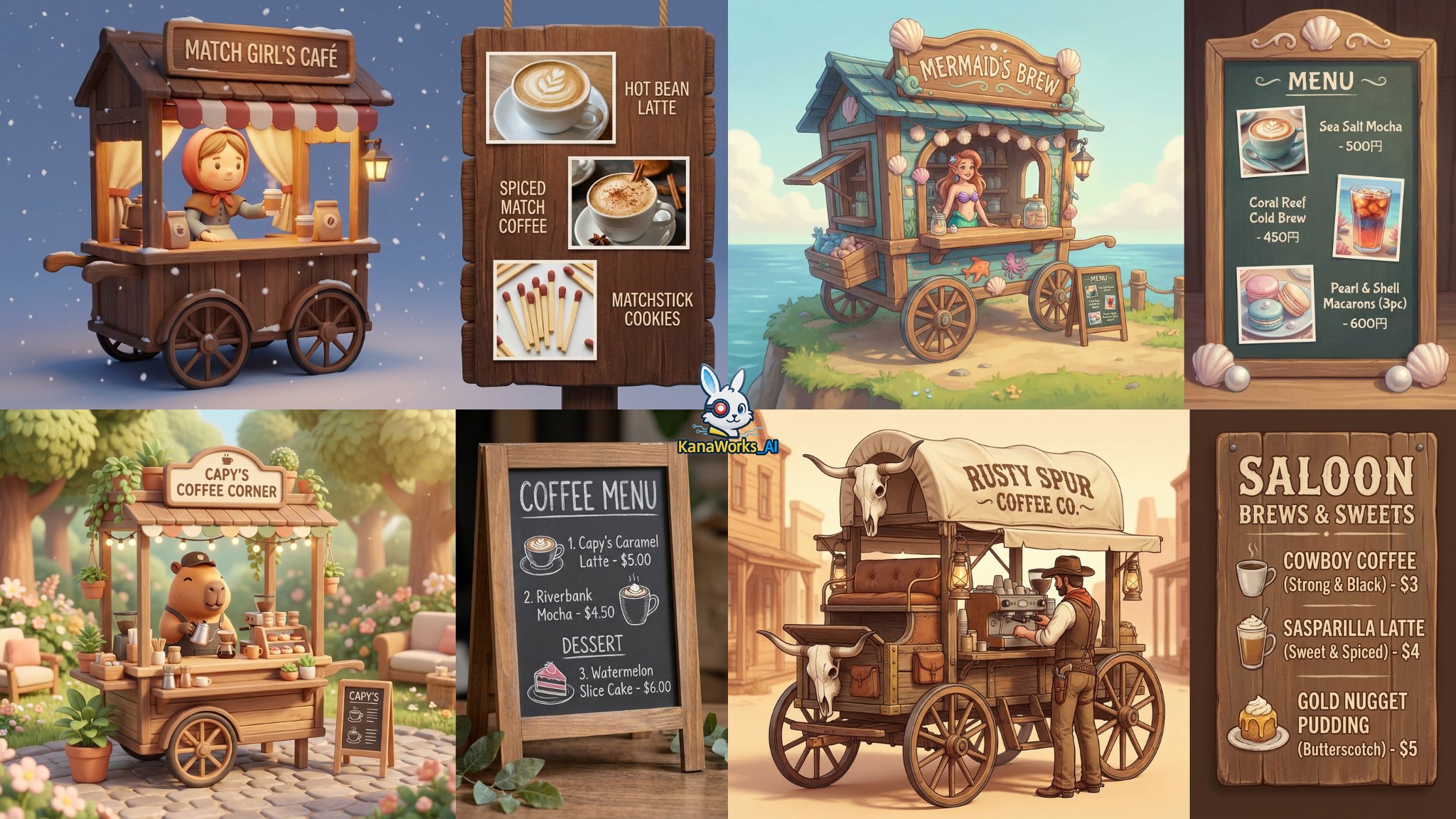 Coffee Cart - Nano Banana Pro - Prompt Share؛ محتوای مرتبط هوش مصنوعی در Axeto