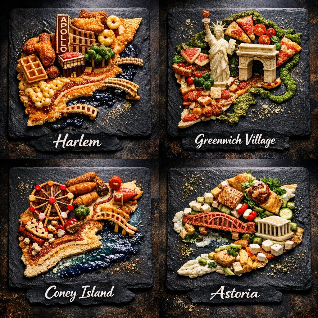 Food Art Grid؛ محتوای مرتبط هوش مصنوعی در Axeto
