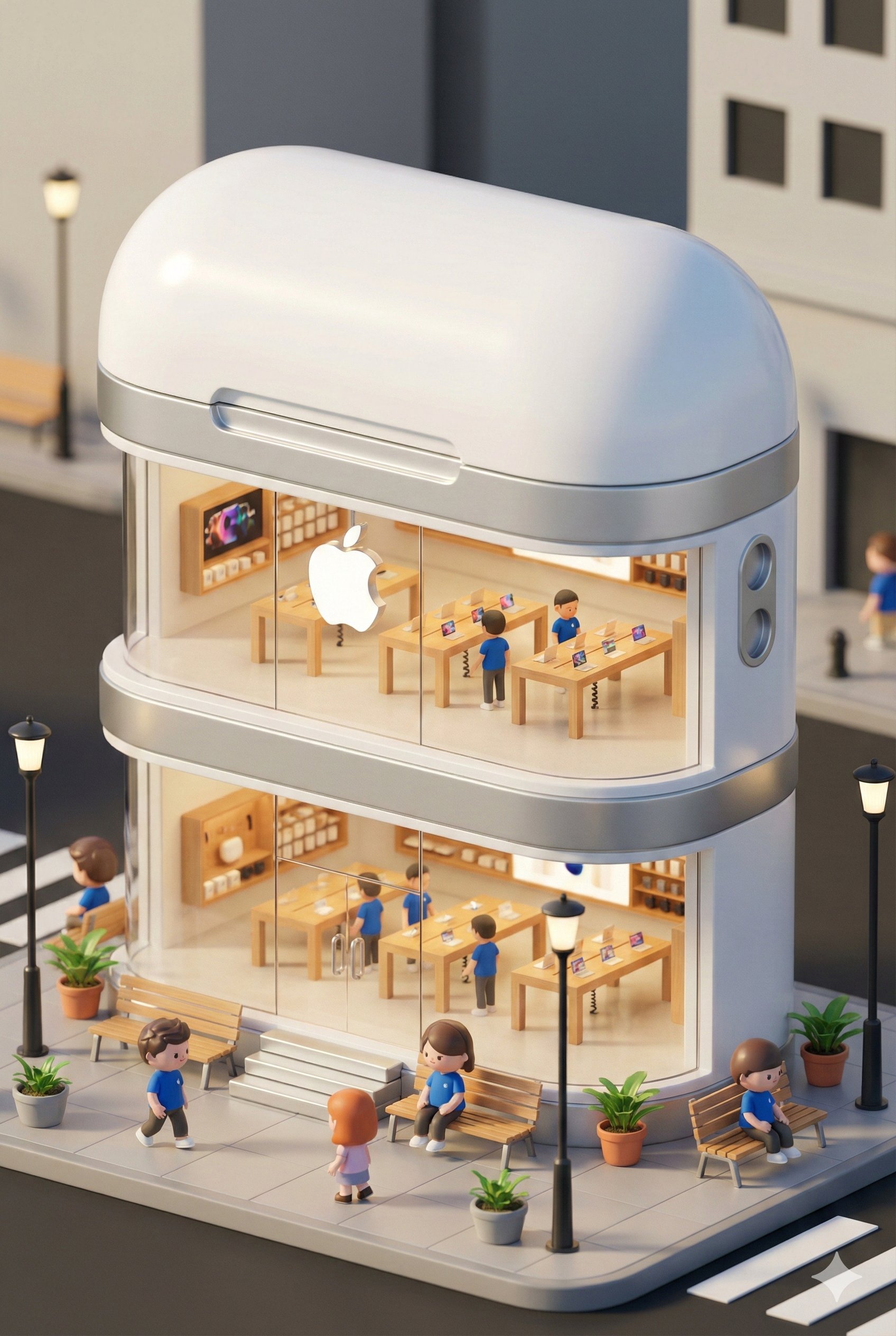 Starbucks Mini Concept Store: 3D Chibi Style (4)؛ عکس ساخته‌شده با هوش مصنوعی و پرامپت فارسی در Axeto