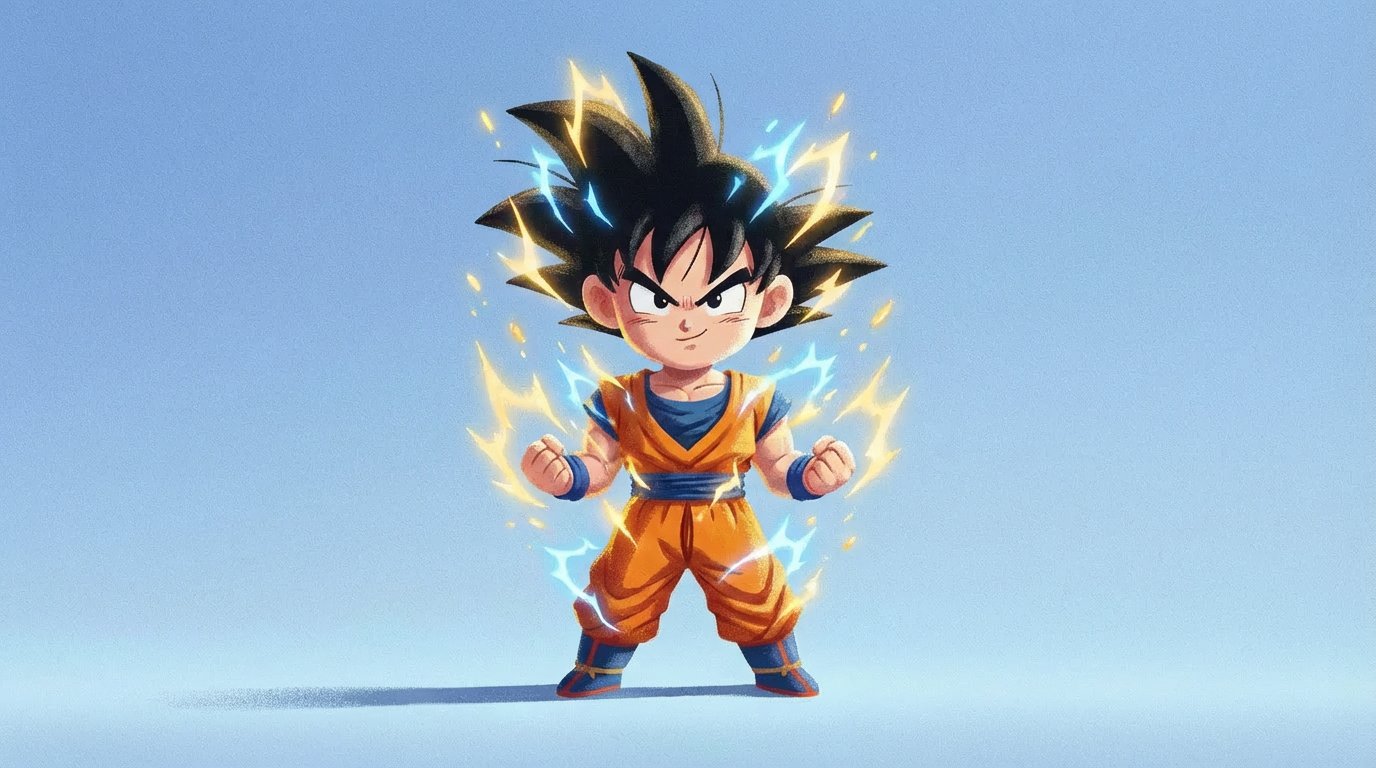 Nano Banana Pro - Dragon Ball Z Style Q-version Pseudo 3D Illustration (7)؛ عکس ساخته‌شده با هوش مصنوعی و پرامپت فارسی در Axeto