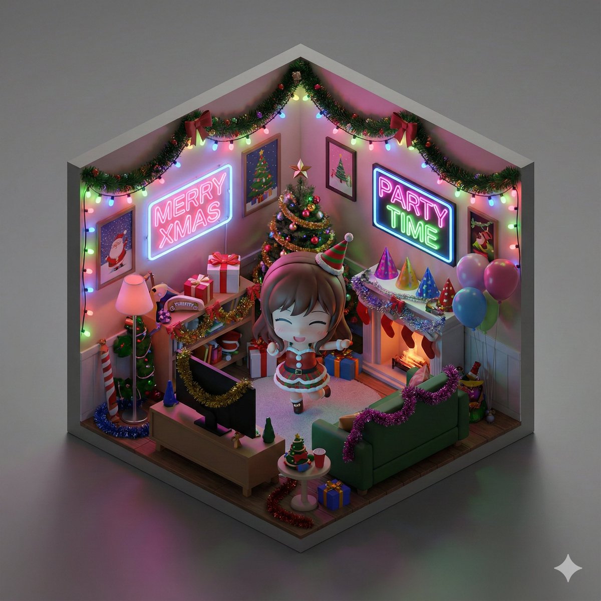 BananaPro 3D Miniature Room (2)؛ عکس ساخته‌شده با هوش مصنوعی و پرامپت فارسی در Axeto