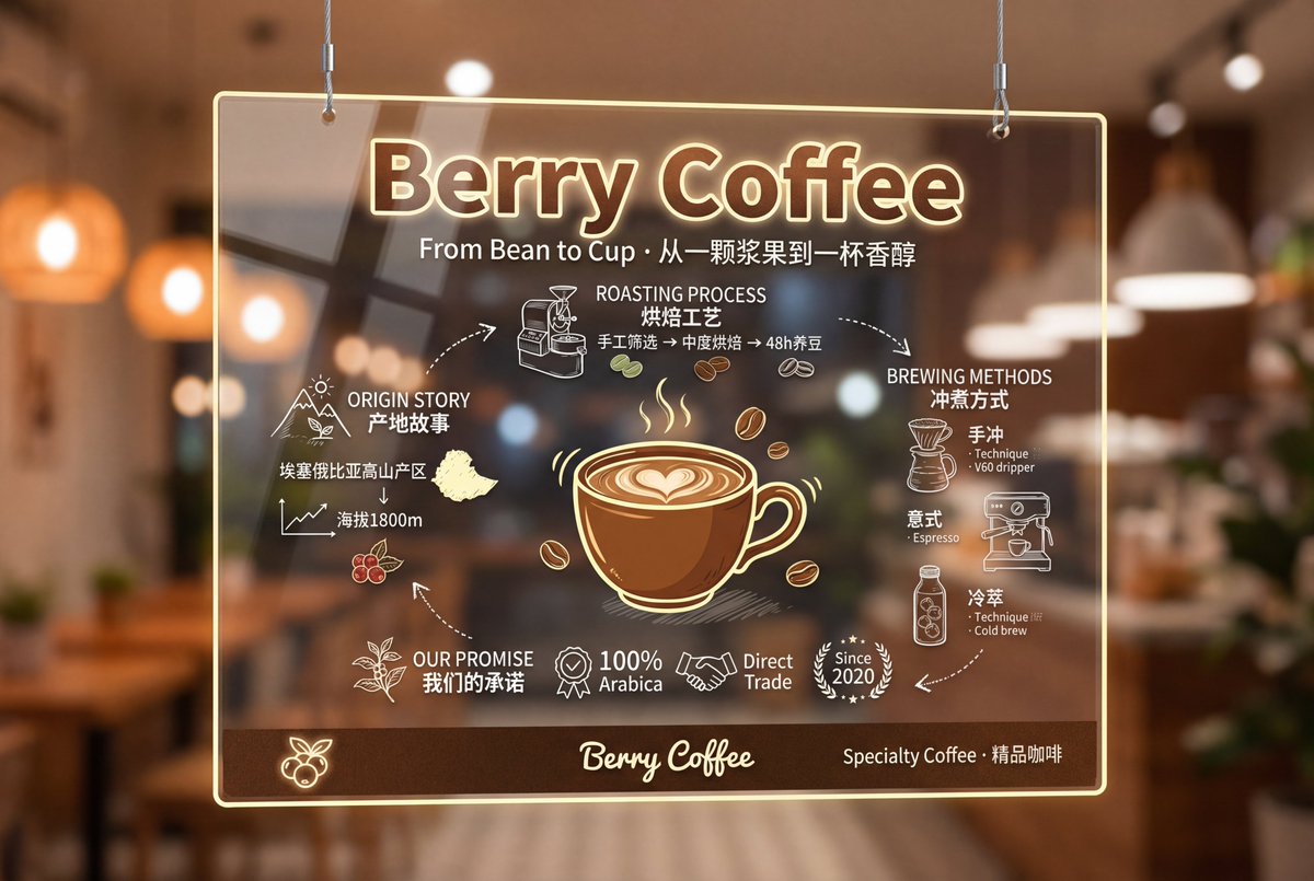 Ultra-realistic Premium Transparent Acrylic Signage Panel (1)؛ عکس ساخته‌شده با هوش مصنوعی و پرامپت فارسی در Axeto
