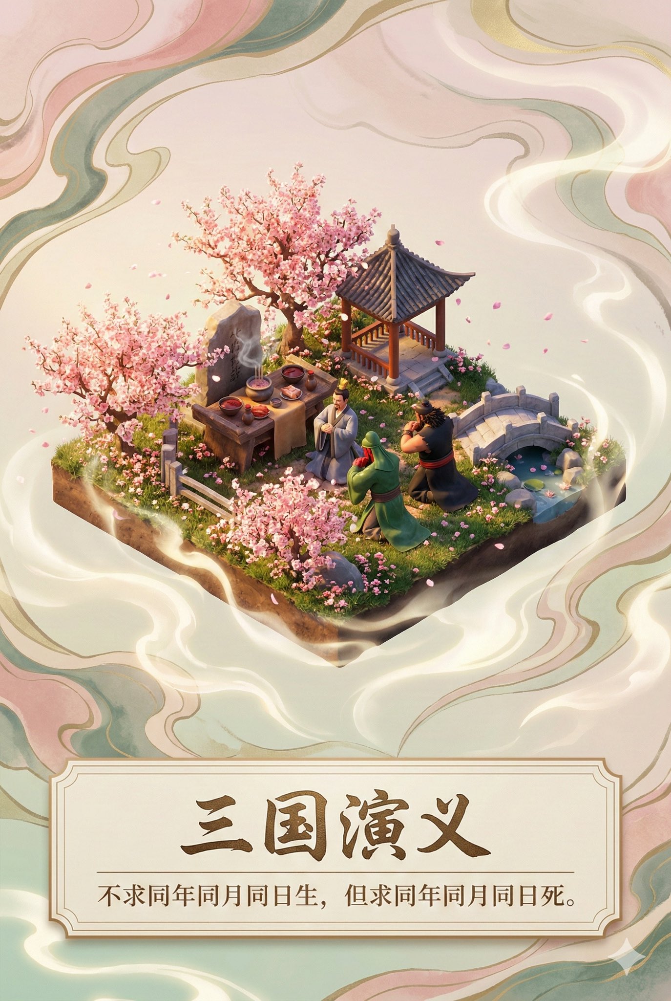 3D Poster Design for 'Romance of the Three Kingdoms' Classic Scene (3)؛ عکس ساختهشده با هوش مصنوعی و پرامپت فارسی در Axeto