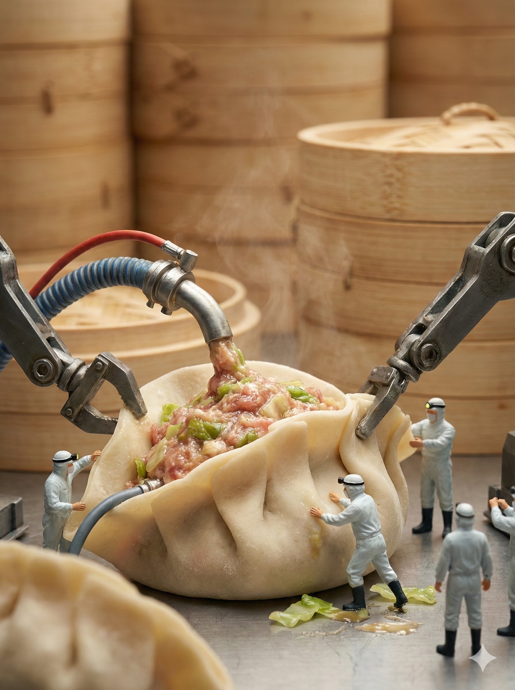 Miniature Worlds and Macro Chinese Cuisine (4)؛ عکس ساخته‌شده با هوش مصنوعی و پرامپت فارسی در Axeto