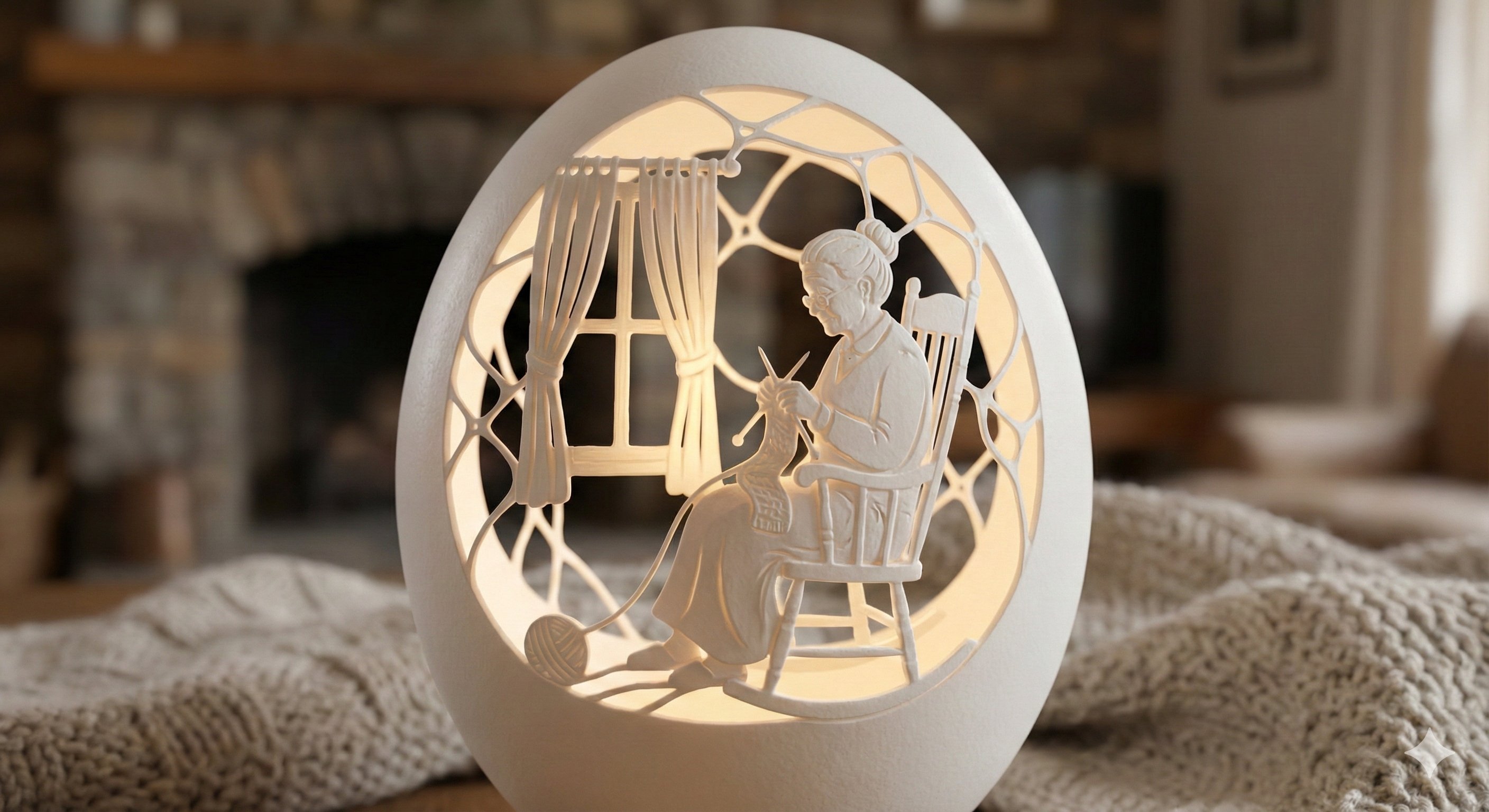 Egg Carving Art Inspired by Teacher Baoju؛ عکس ساختهشده با هوش مصنوعی و پرامپت فارسی در Axeto