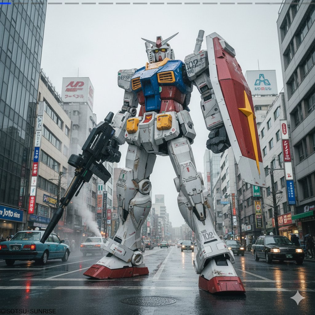 AI-Enhanced Gunpla Background and Detail (2)؛ عکس ساختهشده با هوش مصنوعی و پرامپت فارسی در Axeto