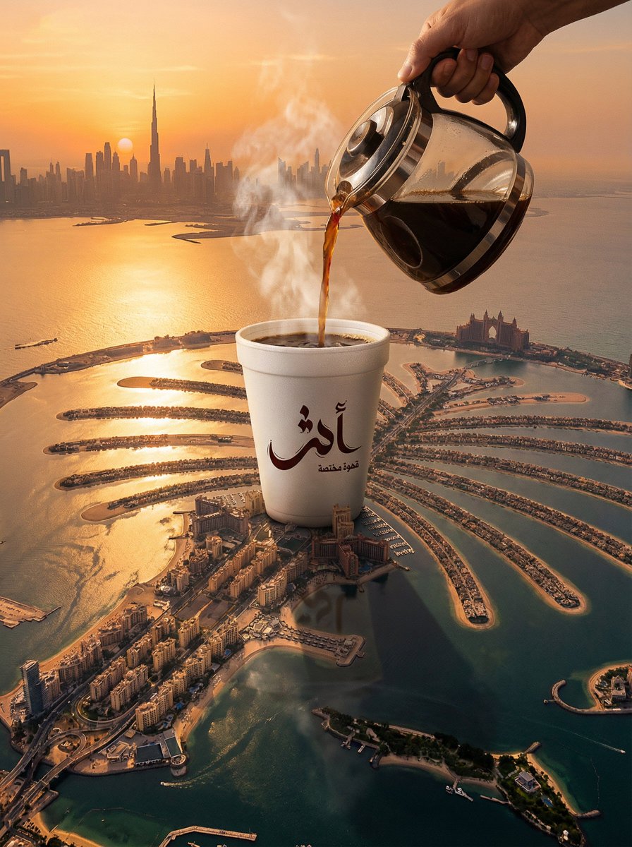 Aerial View of Surreal Scene on Palm Jumeirah, Dubai (video)؛ محتوای مرتبط هوش مصنوعی در Axeto