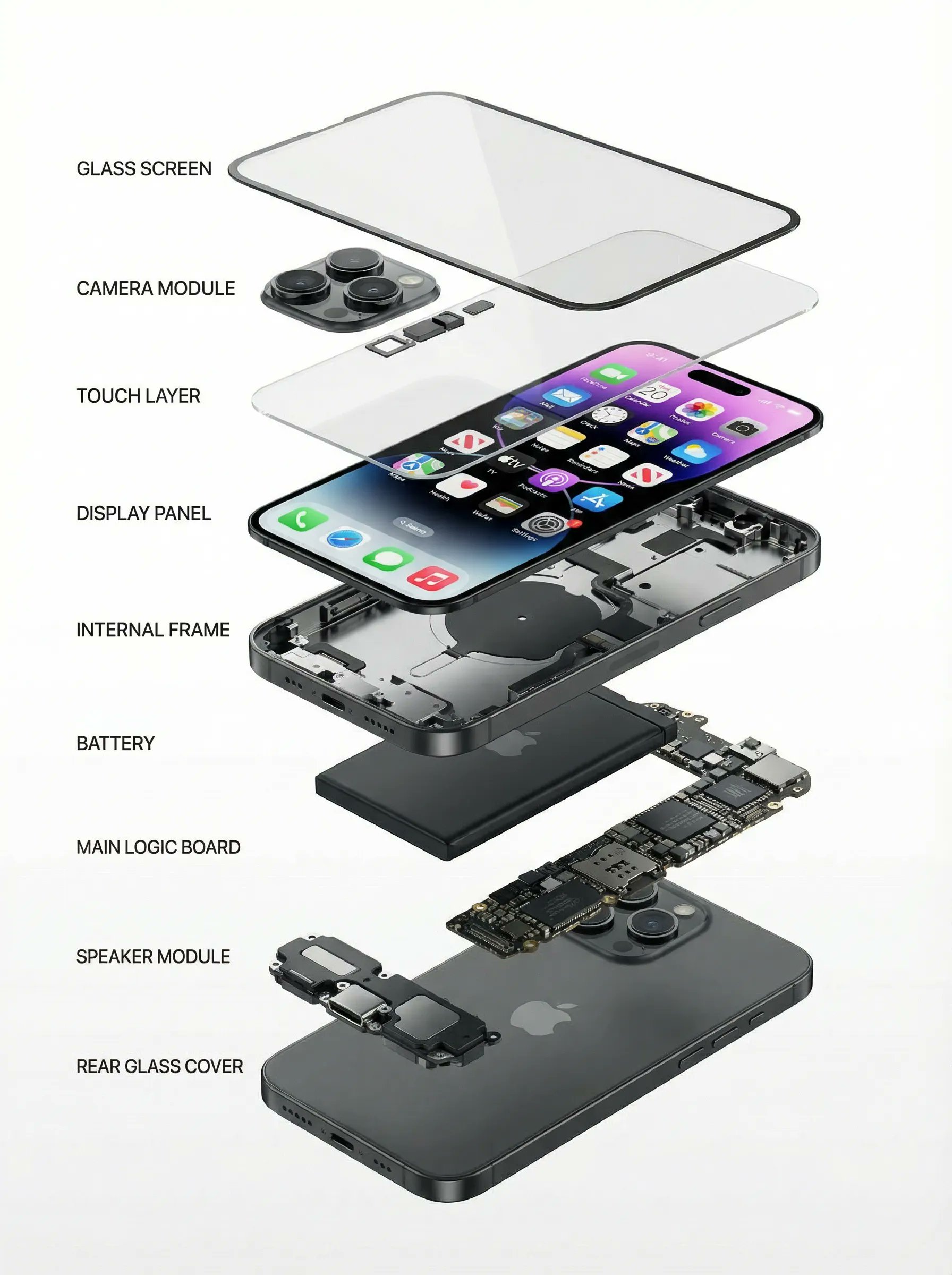 Modern Smartphone Exploded Structure Animation (video)؛ محتوای مرتبط هوش مصنوعی در Axeto
