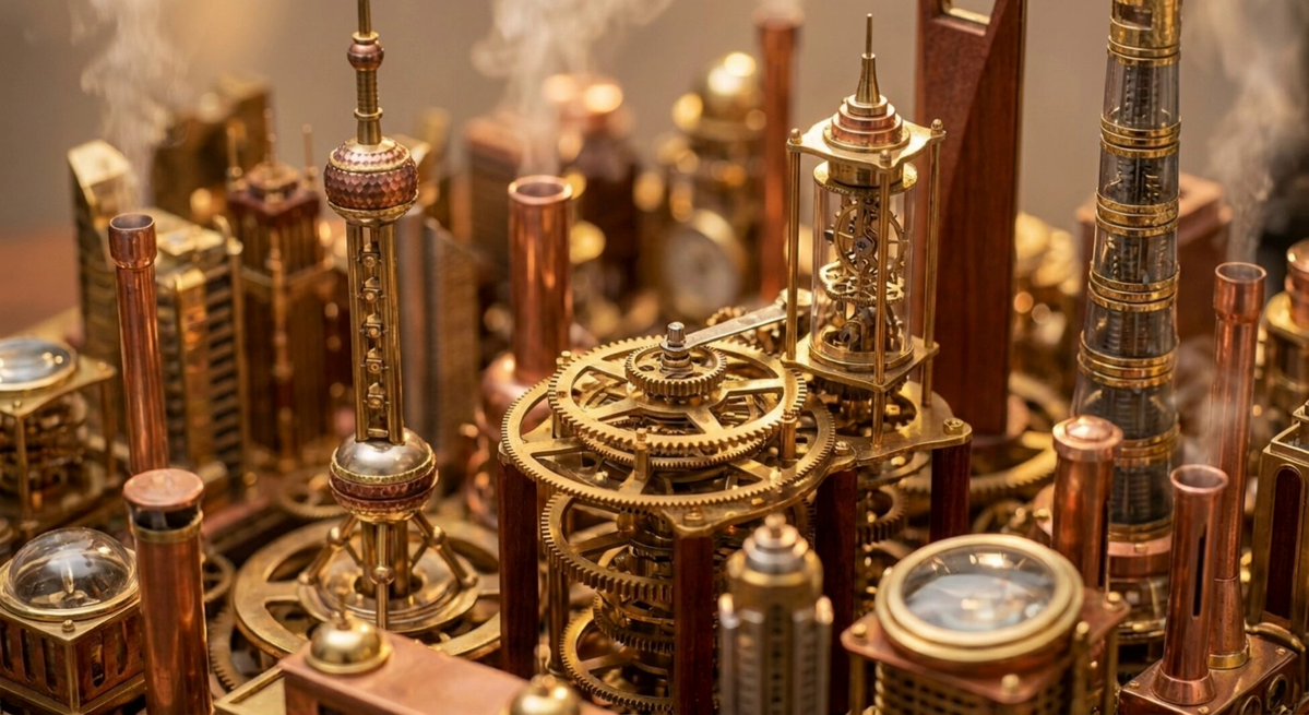 Clockwork City Sculpture (video)؛ محتوای مرتبط هوش مصنوعی در Axeto