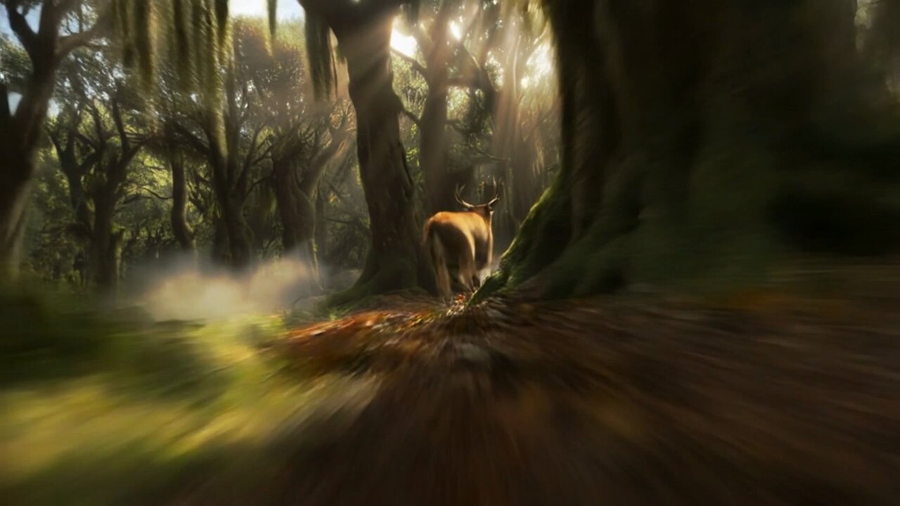 Low-Angle Shot Through an Ancient Forest (video)؛ محتوای مرتبط هوش مصنوعی در Axeto