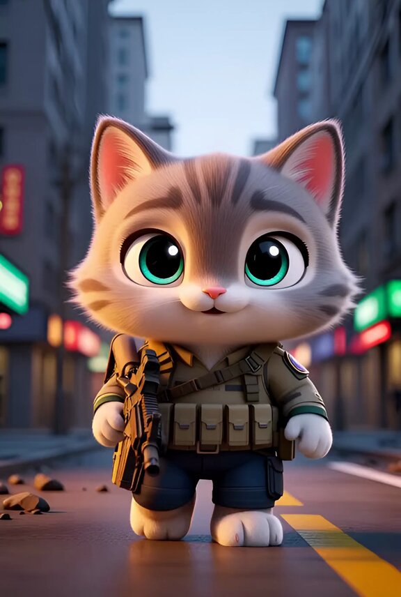 Boba Cat Warrior Character Experiment (video)؛ محتوای مرتبط هوش مصنوعی در Axeto