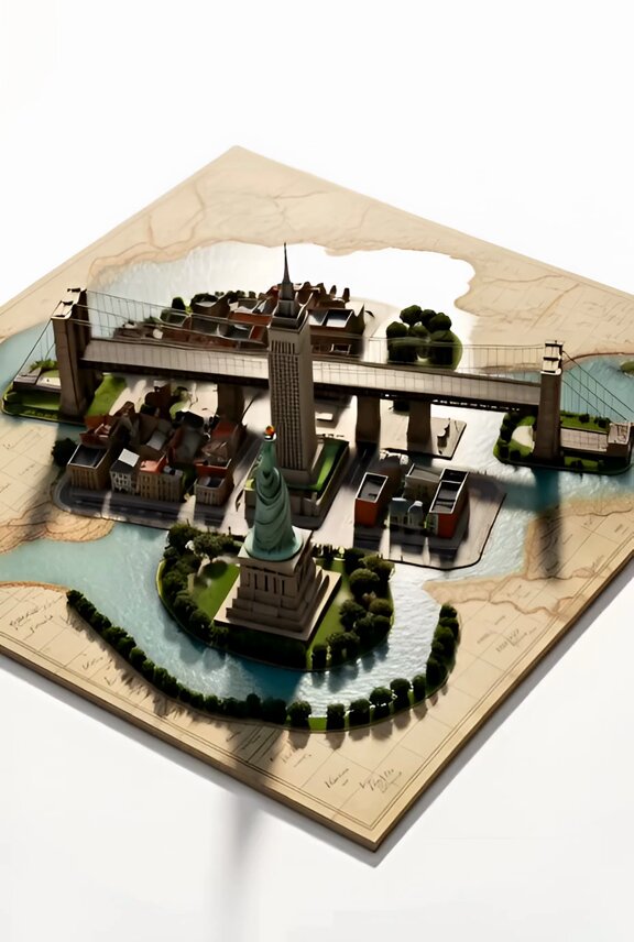 Miniature Panoramic Map of Cairo (2)؛ عکس ساخته‌شده با هوش مصنوعی و پرامپت فارسی در Axeto