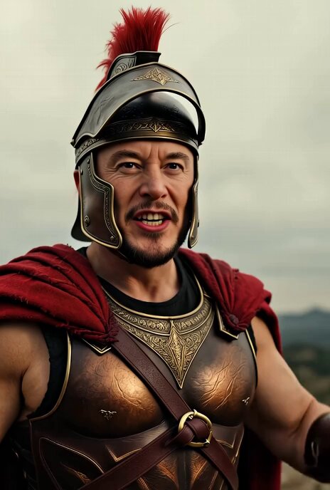 Elon Musk as a Spartan Warrior (video)؛ محتوای مرتبط هوش مصنوعی در Axeto