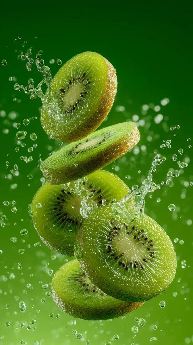 Fresh Sliced Kiwi؛ عکس ساخته‌شده با هوش مصنوعی و پرامپت فارسی در Axeto