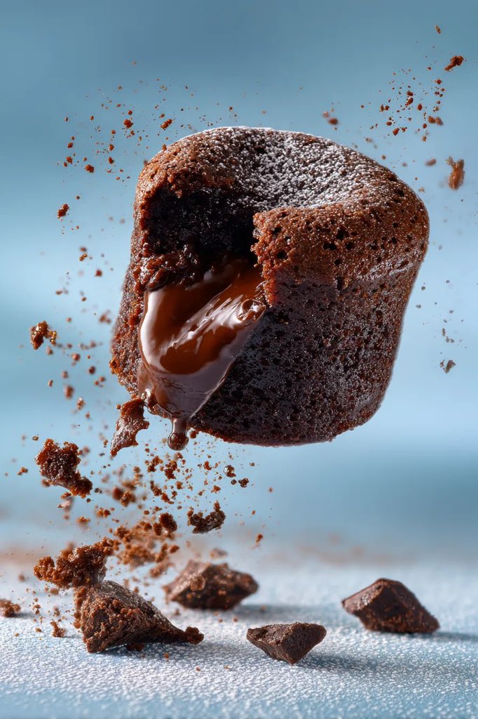 Floating Chocolate Fondant Cake in Mid-Air (video)؛ محتوای مرتبط هوش مصنوعی در Axeto