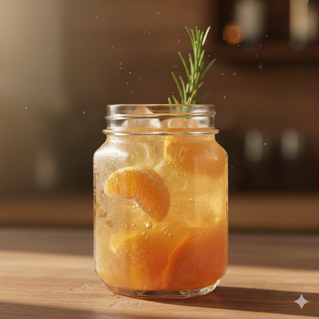 Sunset Sip in a Citrus Mood؛ عکس ساختهشده با هوش مصنوعی و پرامپت فارسی در Axeto