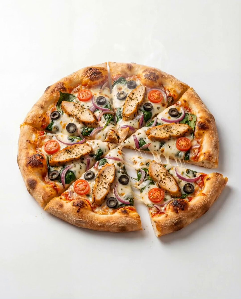 Kling AI + Gemini Nano Banana Pro Chicken Pizza Dynamic Effect (video)؛ محتوای مرتبط هوش مصنوعی در Axeto