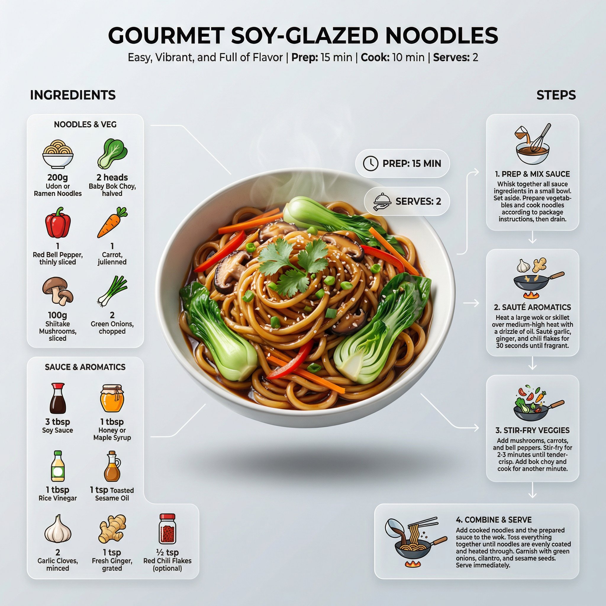 Ultra-Clean Modern Recipe Infographic؛ محتوای مرتبط هوش مصنوعی در Axeto
