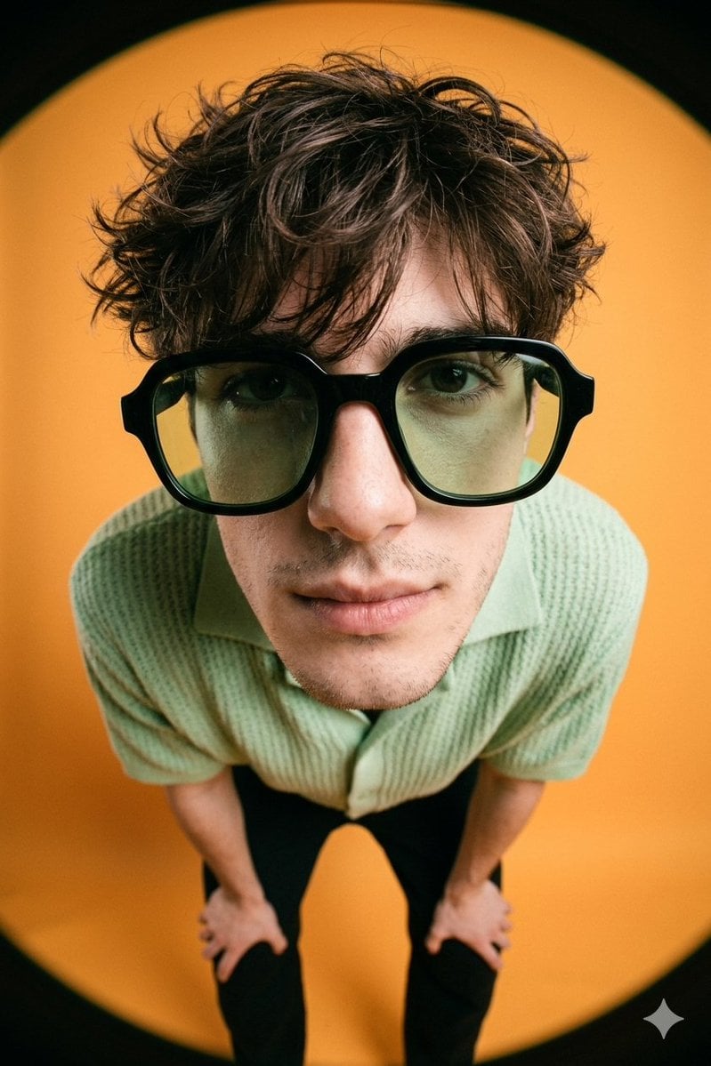 Create a A high-fashion editorial image of a young man, of the person from the u…؛ پرامپت فارسی برای ساخت عکس با هوش مصنوعی