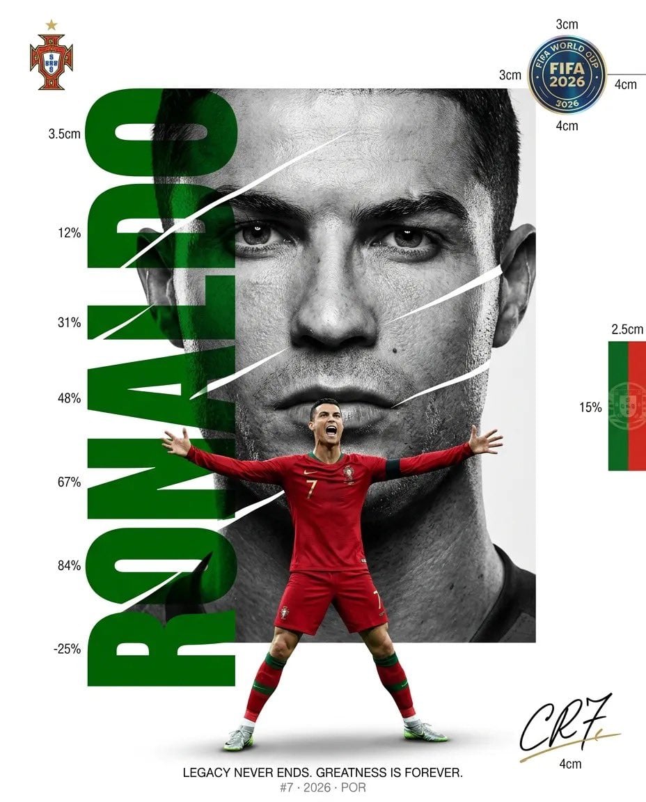 Create a luxury FIFA World Cup editorial poster. Clean white background. No stad… (1)