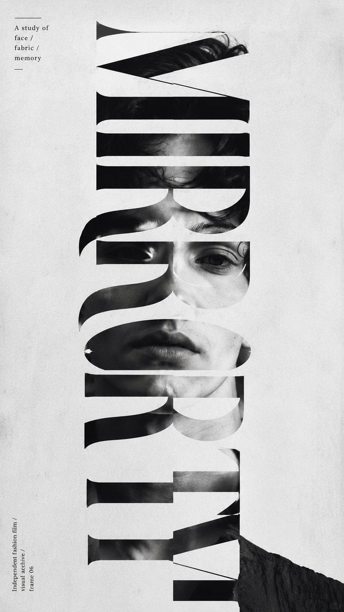Create a high-end graphic fashion poster with strong color, typography, fashion …