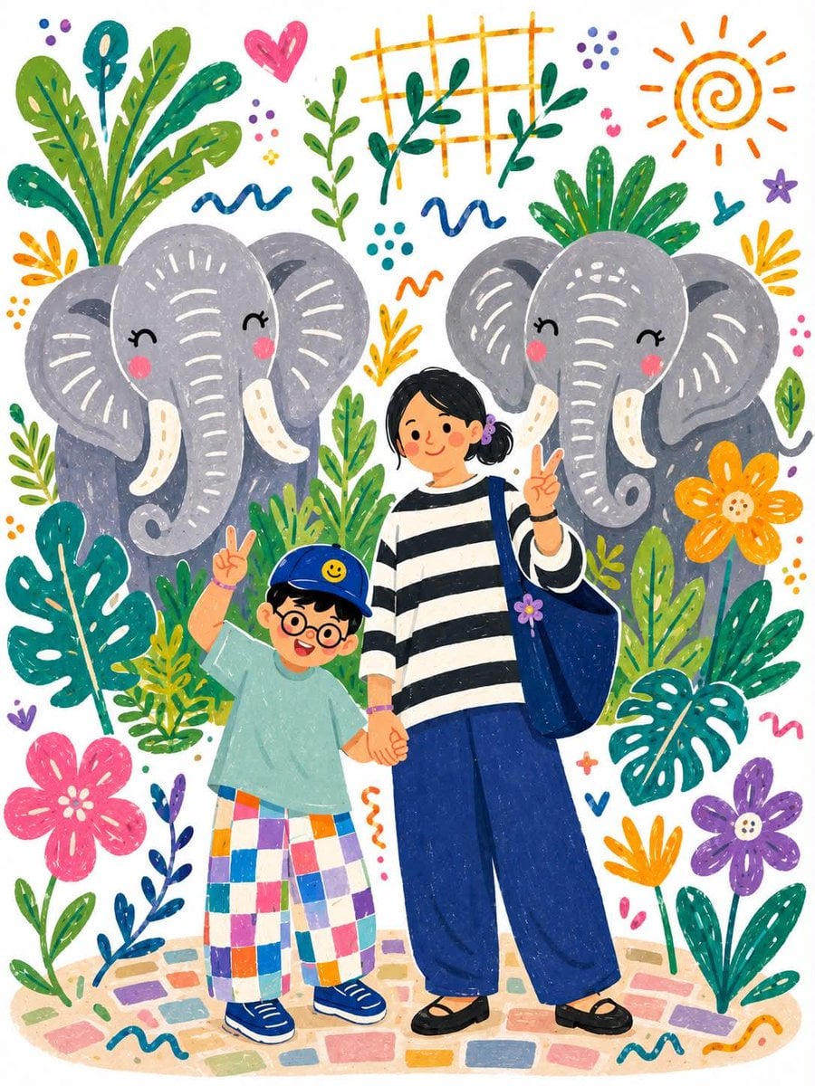 Transform the uploaded photo into a whimsical children's storybook illustration …؛ عکس ساخته‌شده با هوش مصنوعی و پرامپت فارسی در Axeto