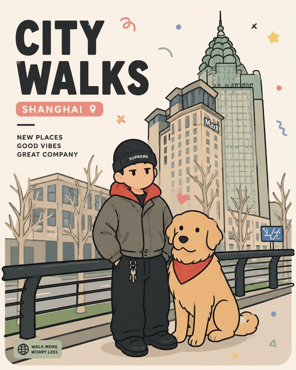 Playful flat-vector poster illustration of [Human] posing with [Animal] in [Pose…؛ پرامپت فارسی برای ساخت عکس با هوش مصنوعی