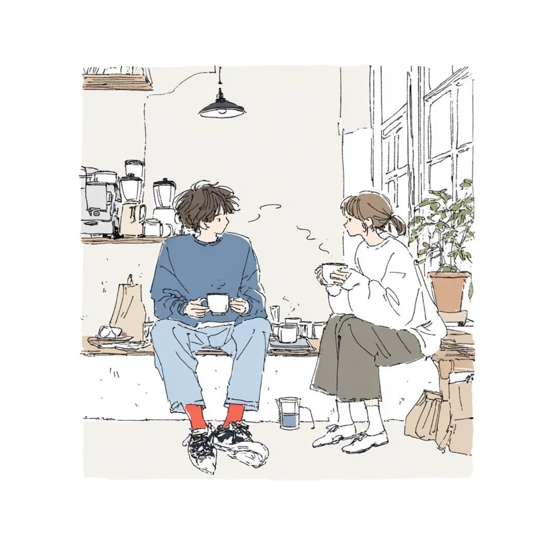 Create a delicate contemporary Japanese lifestyle illustration with a cozy slice…؛ پرامپت فارسی برای ساخت عکس با هوش مصنوعی