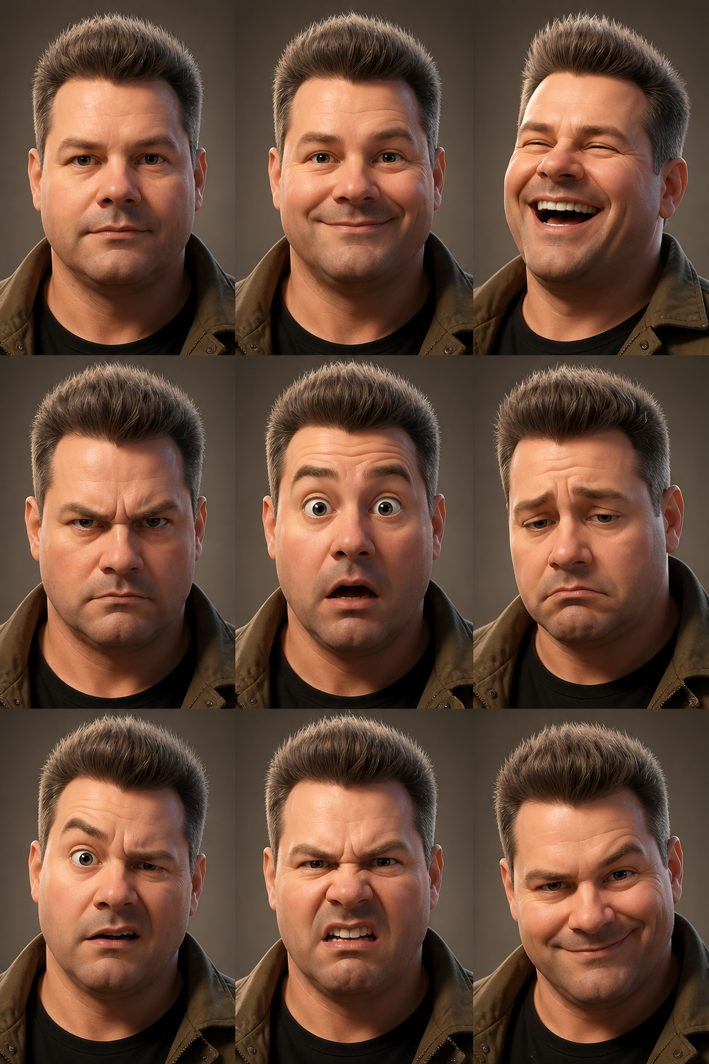 Create a stylized cinematic 3D animated character inspired by the facial feature…؛ عکس ساخته‌شده با هوش مصنوعی و پرامپت فارسی در Axeto