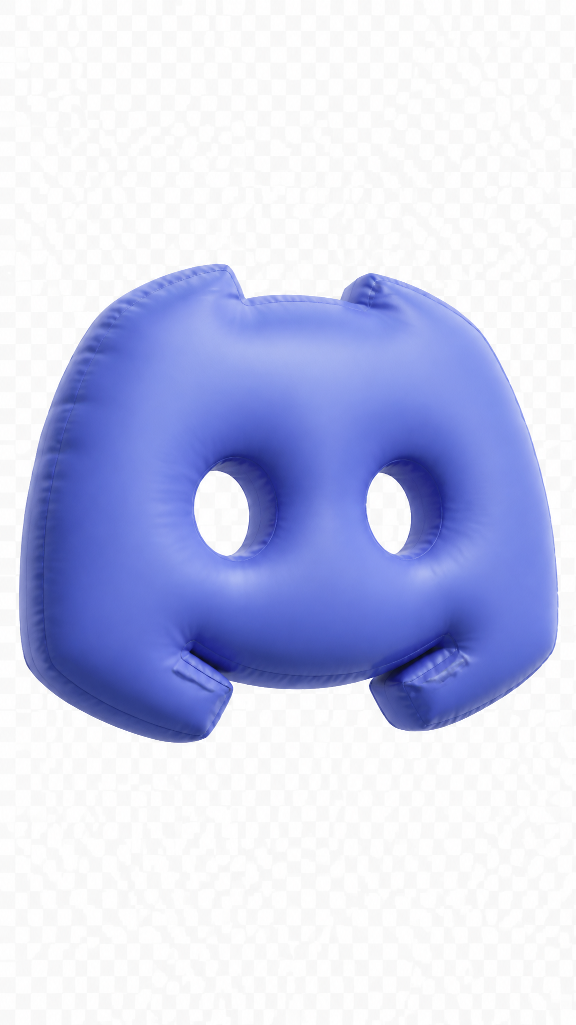 Ultra-realistic 3D inflatable logo of Discord, designed as a soft, air-filled pi…؛ پرامپت فارسی برای ساخت عکس با هوش مصنوعی