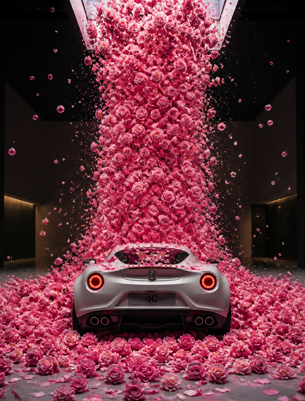 FLOWER_WATERFALL_CAR_SCENE VARIABLES: USER_CAR_PHOTO = "attach_user_car_photo" F…؛ عکس ساخته‌شده با هوش مصنوعی و پرامپت فارسی در Axeto