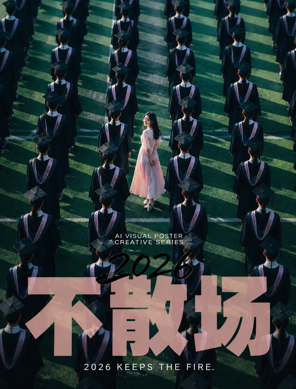 A vertical 3:4 finished concept poster. High-angle overhead shot composition. Th…؛ پرامپت فارسی برای ساخت عکس با هوش مصنوعی